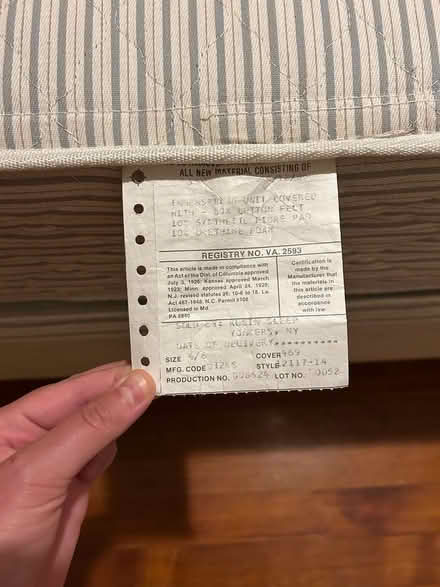 Photo of free full mattress, box spring, frame (East Side of Providence) #2