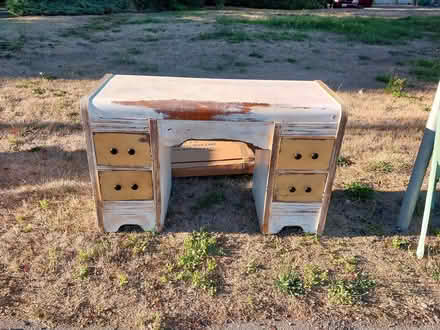 Photo of free vintage/antique desk with drawers (4120 6th Ave ne) #1