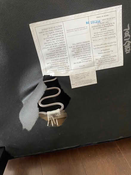 Photo of free Velvet blue chair (NE DC) #4