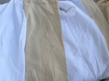Photo of free Linen color queen bed skirt (16th St Heights/Petworth) #1