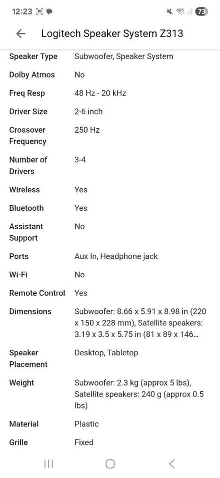 Photo of free Logitech Speaker System Z313 (M32 Stretford) #4