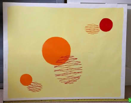 Photo of free Painted canvas “sunrise sunset” (Winklebury RG23) #1