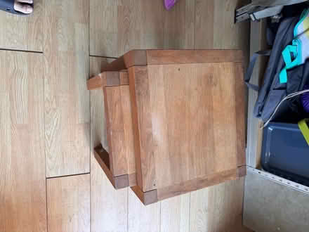 Photo of free Oak nest of 2 tables (Wormley EN10) #2
