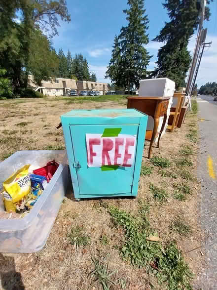Photo of free Shabby, chic metal cabinet (4120 6th Ave ne) #3