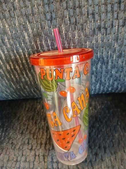Photo of free Water drinking cup with straw (Meadowvale and 401 area) #1