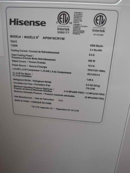 Photo of free Needs repair - portable AC (Little Italy) #2
