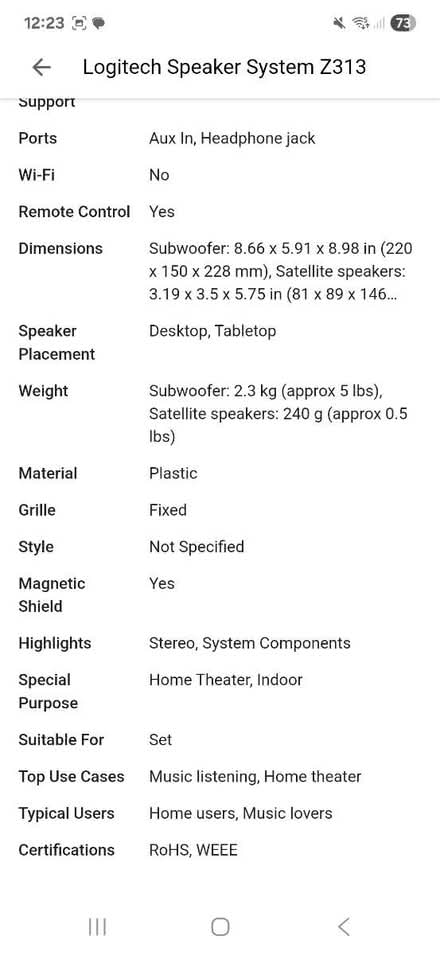 Photo of free Logitech Speaker System Z313 (M32 Stretford) #2