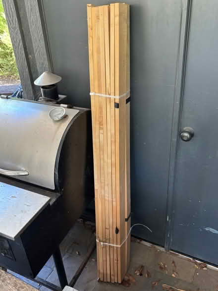 Photo of free Queen Bed Wood Slats (1 Block from MV Library) #1