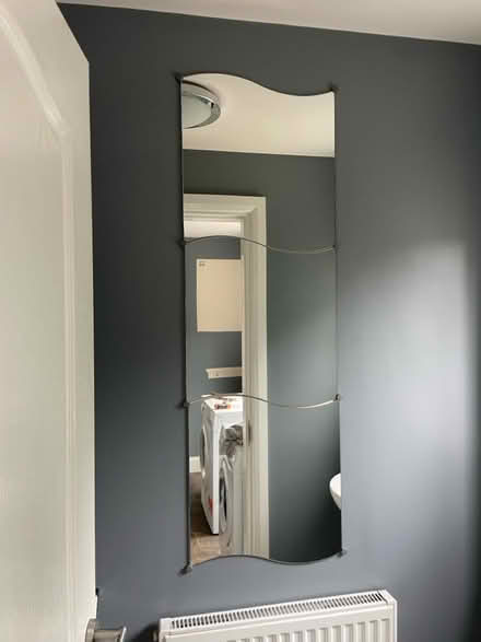 Photo of free Wavy mirror plus fixings (Oakwood) #1