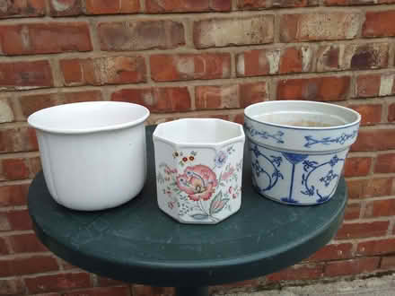 Photo of free Ceramic plant pot holders (Sale M33) #1