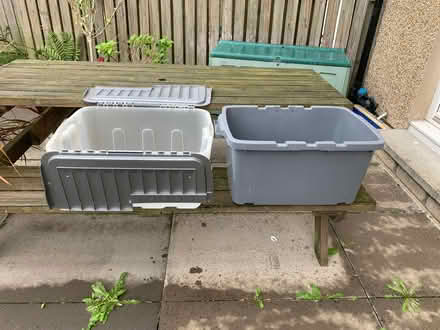 Photo of free 2 big plastic tubs (Loanhead EH20) #1