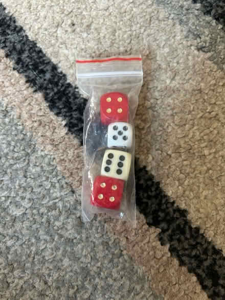 Photo of free 4 dice (Jennetts park RG12) #1