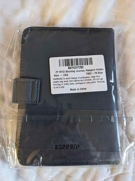 Photo of free RFID blocking passport holder (West Berkeley) #1