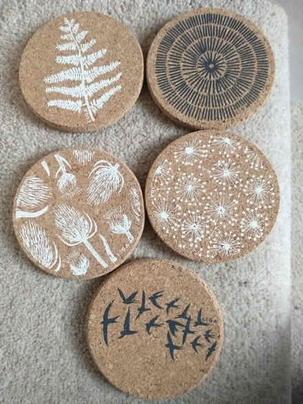 Photo of free 5 cork coasters (Endmoor LA8) #1