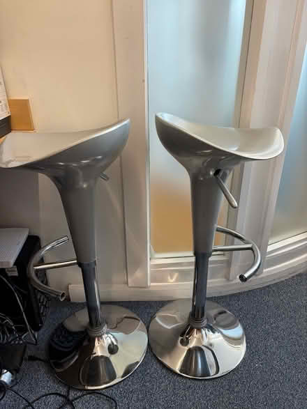 Photo of free Bar stools grey/silver (Sevenoaks TN13) #2
