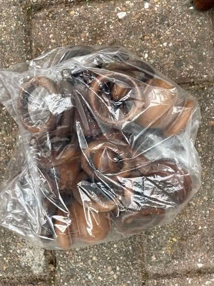 Photo of free Wooden curtain pole 160cm and wooden fixings (Sidley TN39) #1