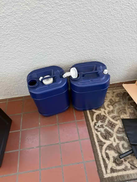 Photo of free two 5 gallon water containers (Oakland) #1