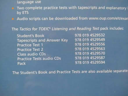Photo of free TOEIC Exam preparation book (Caversham RG4) #2