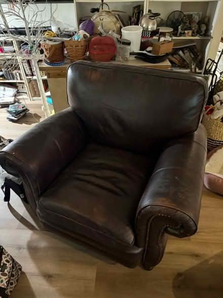 Photo of free Leather chair (Oaklandon/Fort Harrison) #1