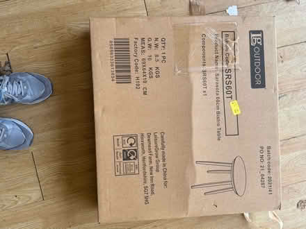 Photo of free Outdoor bistro table (Wormley EN10) #3