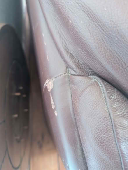 Photo of free Chocolate leather 2 seater sofa (Newtown RG1) #2