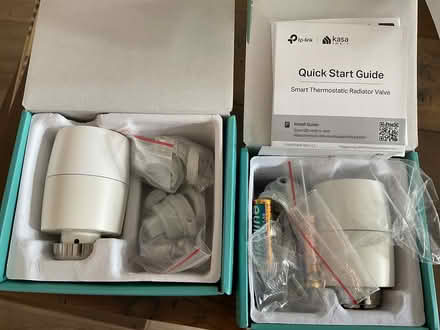 Photo of free X2 Kasa smart radiator valves (St. Albans AL1) #1
