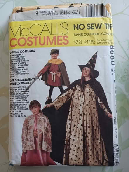 Photo of free Sewing patterns (Costumes) (Carlingwood) #2