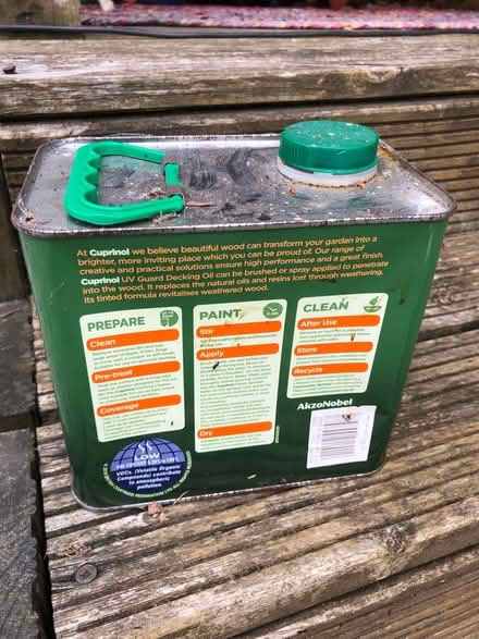 Photo of free Cuprinol deck oil Natural (East Carleton NR14) #3