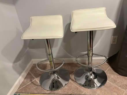 Photo of free 2 Counter stools, cream (Tenleytown) #1