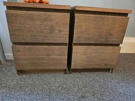 Photo of free 2 bedside tables (Swinton M27) #1
