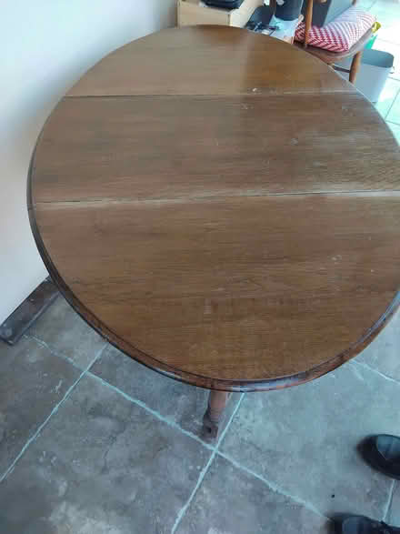 Photo of free Dropleaf vintage wooden table (Bishop's Castle SY9) #1