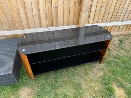 Photo of free Glass and wood tv unit (Ipswich IP1) #1