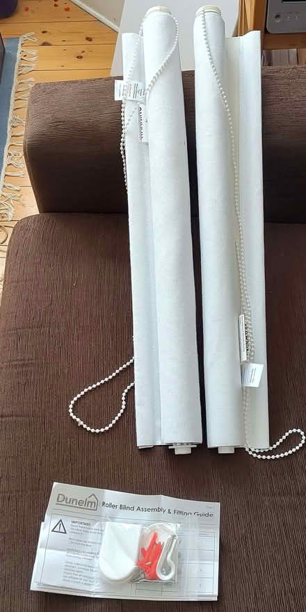 Photo of free 2x White Blackout Roller Blinds (Lower Walkley S6) #1