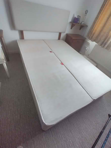 Photo of free Double bed divan with headboard (Marston Moretaine MK43) #2