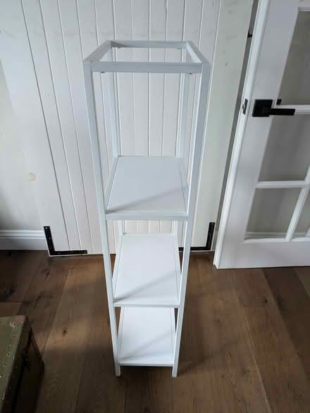 Photo of free Narrow metal shelf (Alameda) #2