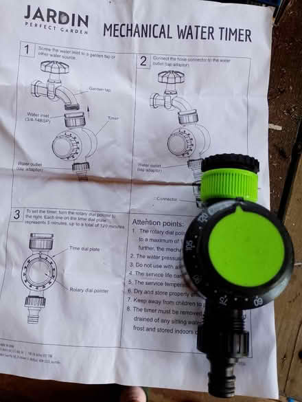 Photo of free Watering timer, never used (Barry) #1