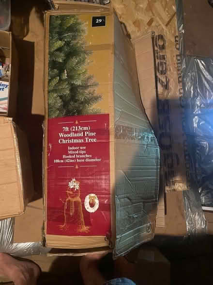 Photo of free 7ft (213 cm) Mixed Woodland Pine Christmas Tree Indoor Use a (Bruton BA10) #1