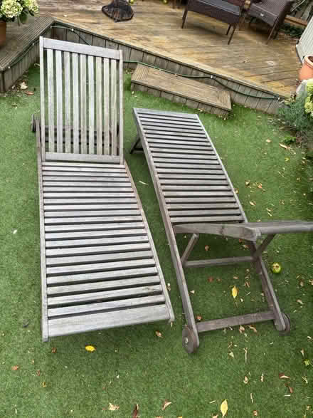 Photo of free Wooden sun loungers (Fairhaven FY8) #2