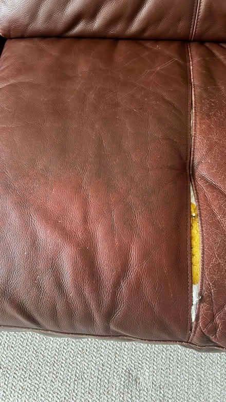 Photo of free 3 seater leather sofa and armchair (Ultra Pontem NP18) #1