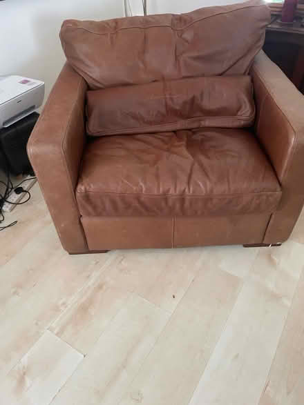 Photo of free Large Leather Chair (WestHoe PL1) #1