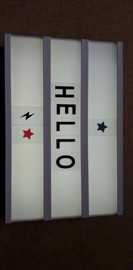 Photo of free Light box with letters (Bilton HG1) #1