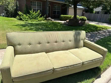 Photo of free mid Century Modern Mint green couch (Oak Hill) #2