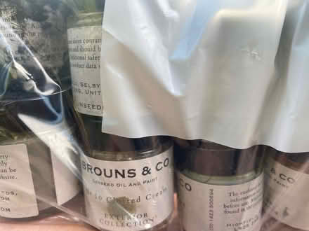 Photo of free Linseed oil sample pots (West Malling ME19 6) #2