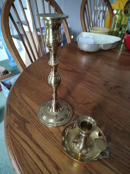Photo of free Brass candlesticks (Odenton) #1