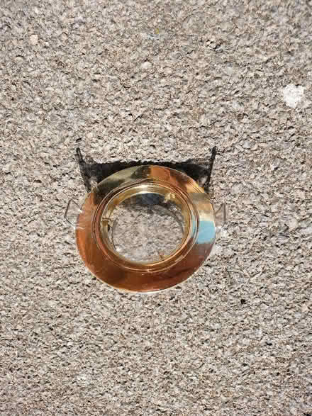 Photo of free Brass plated downlight holder (Cowley OX4) #1