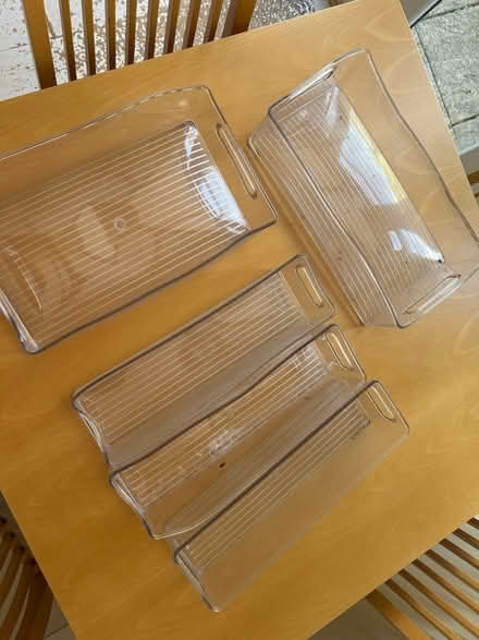 Photo of free 5 Perspex storage containers (Barkham RG41) #1