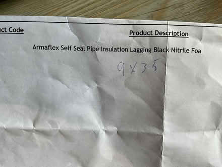 Photo of free Armaflex self seal pipe insulation (St. Albans AL1) #3
