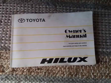 Photo of free Toyota Hilux owner's manual - 2000 (bega) #1