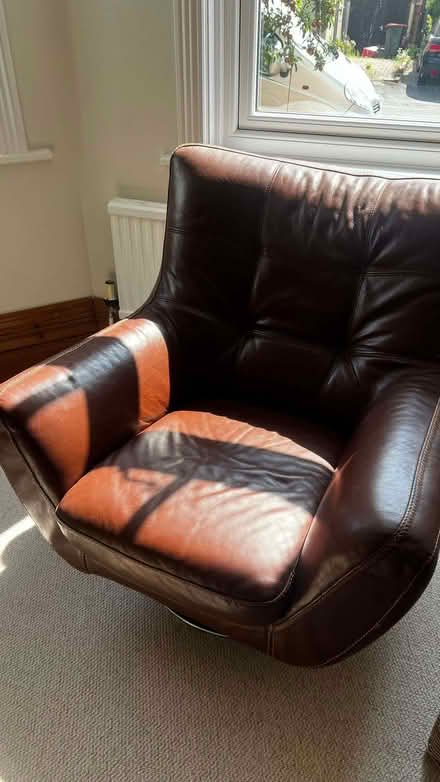 Photo of free 3 seater leather sofa and armchair (Ultra Pontem NP18) #3