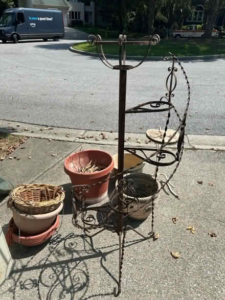 Photo of free Plant stands and bunch of pots (Columbia, MD) #1